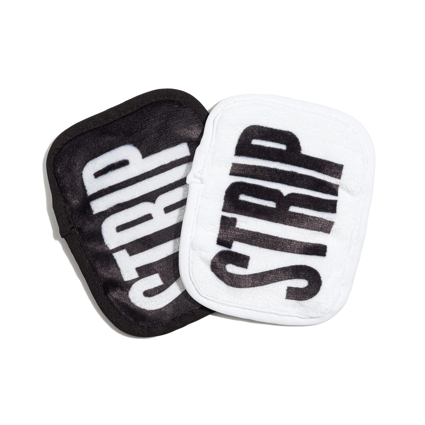 STRIP MAKEUP - Reusable Cleansing Wipes Black/White - - 2-sided, sustainable, washable microfiber cloths - Pack of 7 Beauty & Personal Care STRIP MAKEUP