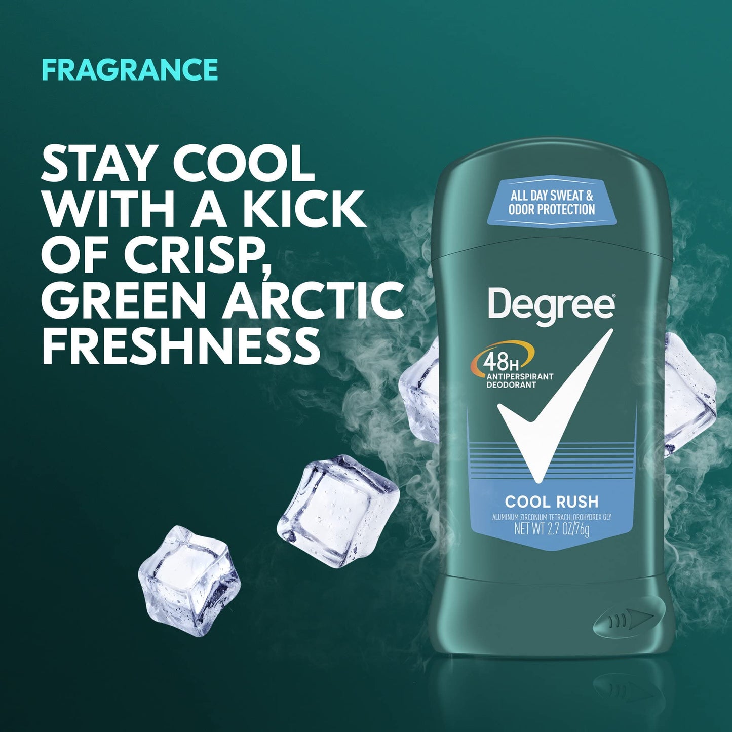 Degree Men Dry Protection Antiperspirant, Cool Rush, 2.7 Ounce (Pack of 1) Beauty and Personal Care Degree