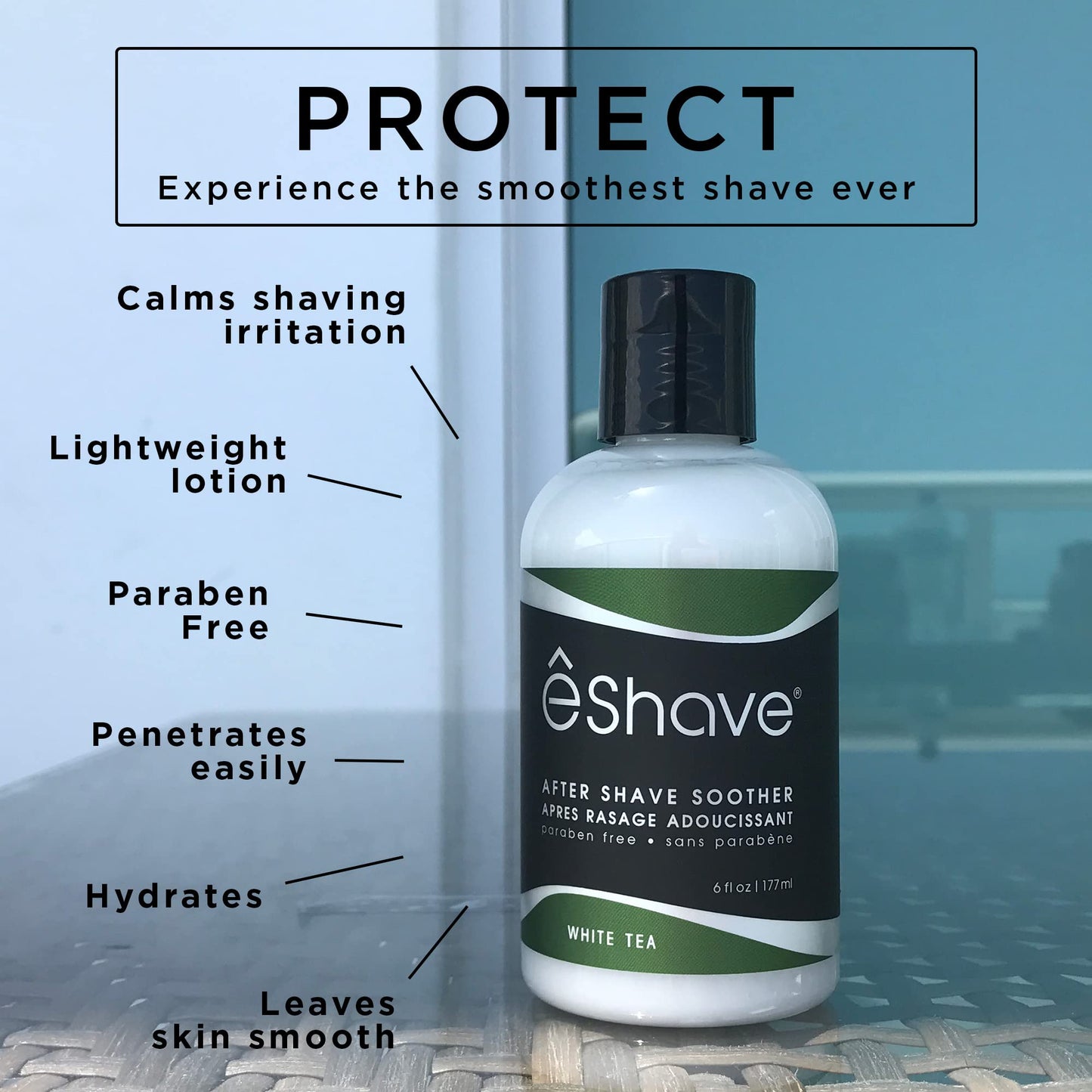 eShave Luxury After Shave Balm for Men-After Shave Lotion Soothes Razor Burn- Deep Moisturizes Skin- All-Natural Vegan After Shave Cream Calming White Beauty and Personal Care eShave