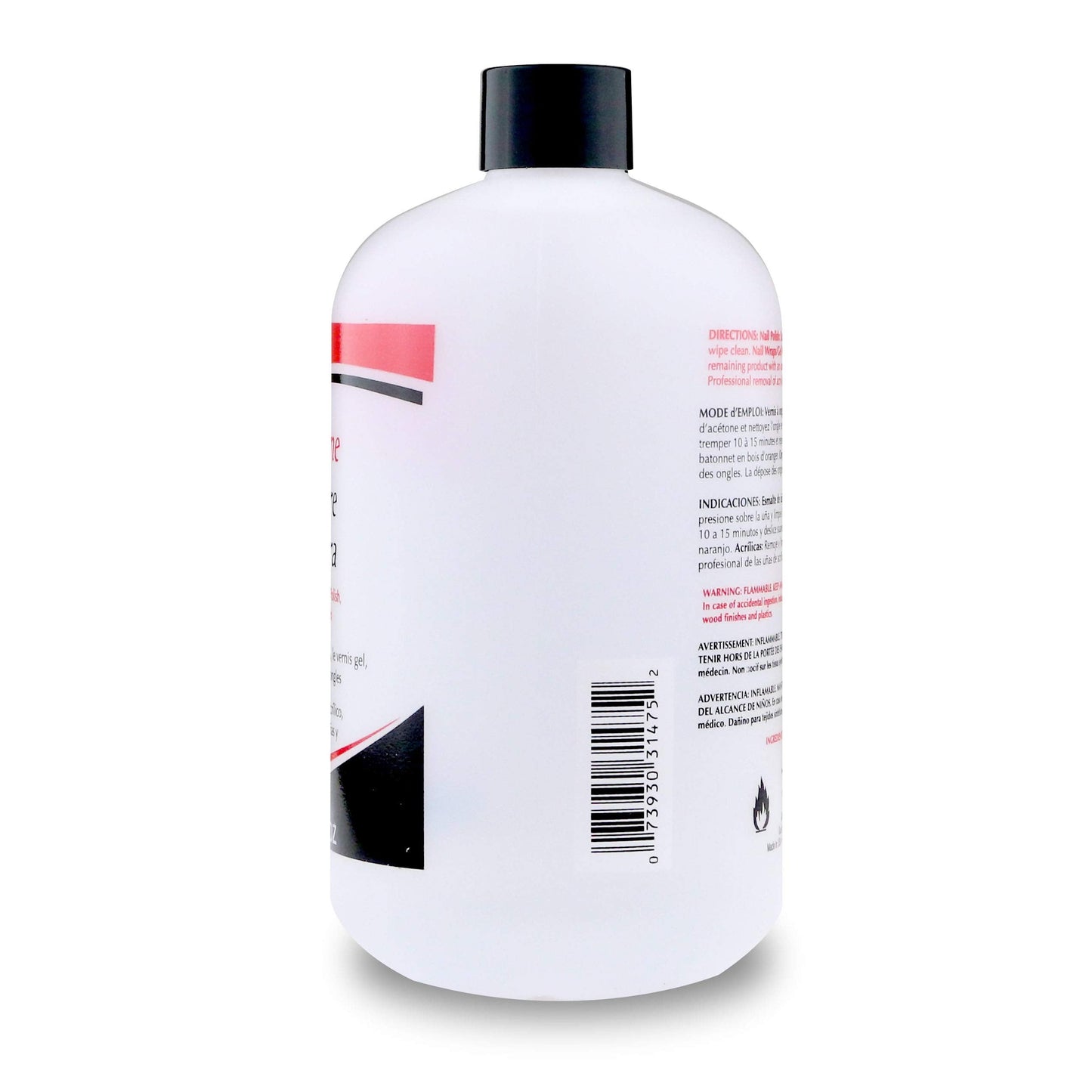 Supernail Pure Acetone Nail Polish Remover - Professional Strength for Acrylic, Gel & Dip Powder, Fast & Quick Gel Nail Polish Remover, 16 fl oz Beauty & Personal Care SuperNail