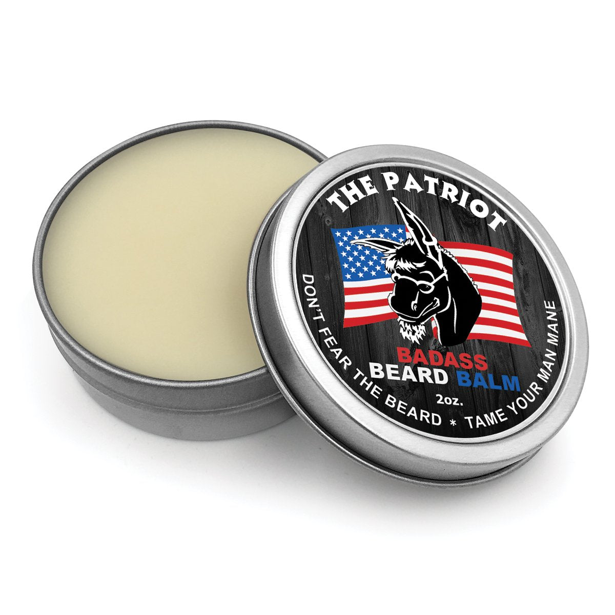 Badass Beard Care Beard Balm - The Patriot Scent, 2 Ounce - All Natural Ingredients, Keeps Beard and Mustache Full, Soft and Healthy, Reduce Itchy Beauty and Personal Care Badass Beard Care