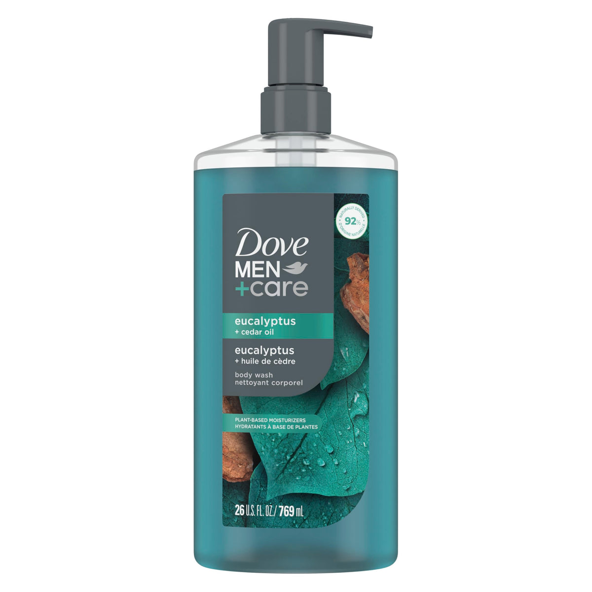 DOVE MEN Moisturizing Body Wash | #1 Dermatologist Body Wash for Men, Sulfate Free, Paraben Free, & Dye Free | Eucalyptus + Cedar Oil, 26oz Beauty & Personal Care DOVE MEN + CARE