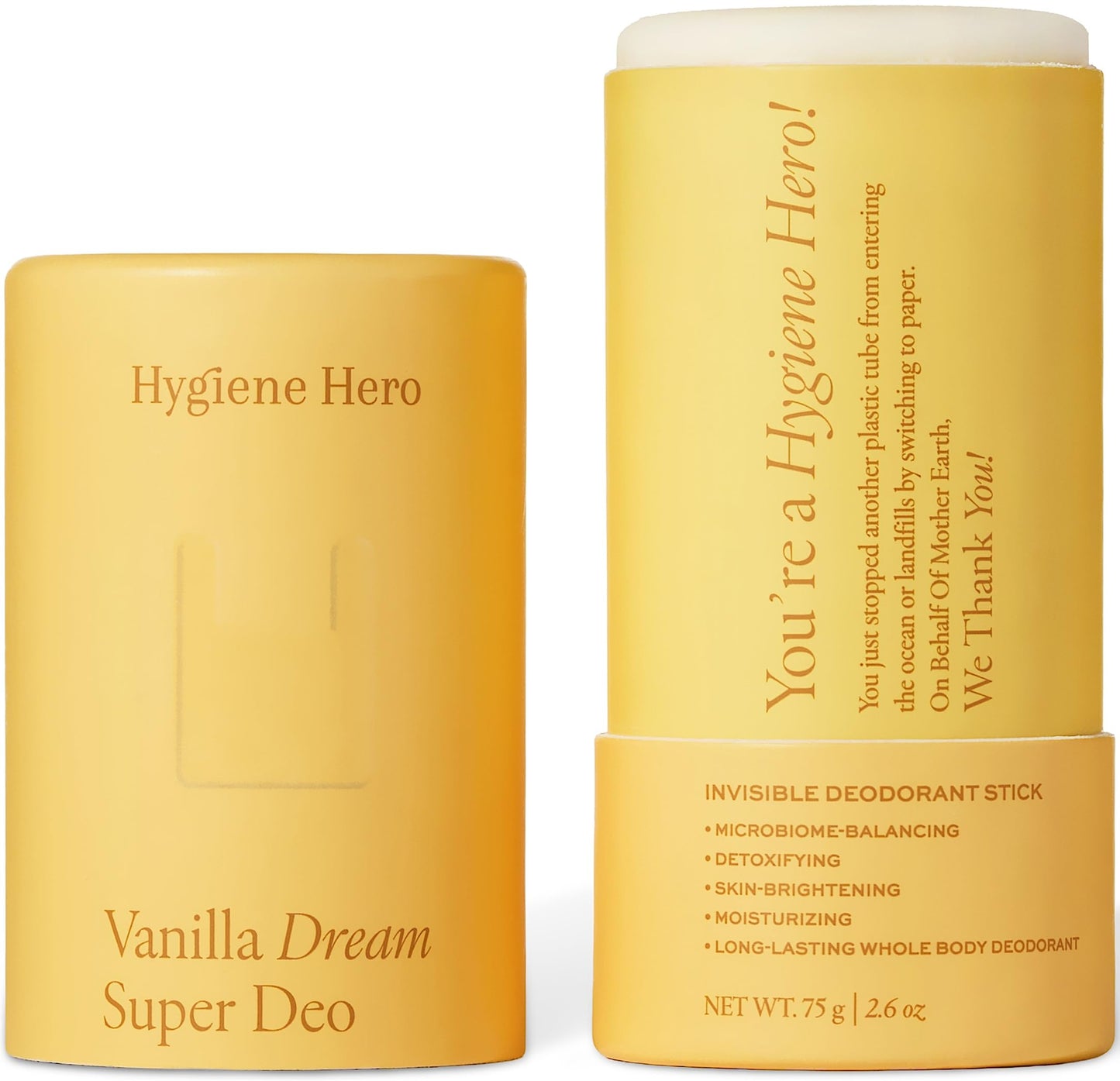 Hygiene Hero Super Deo - Invisible Deodorant Stick - Natural Deodorant for Men and Women - Aluminium Free - Mitigate Ingrown Hair (Vanilla Dream) Beauty and Personal Care Hygiene Hero