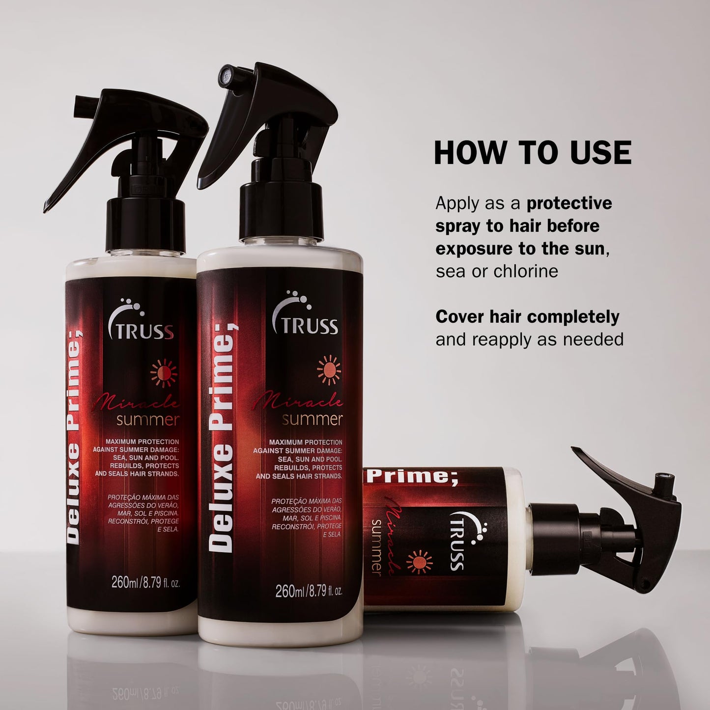 Truss Deluxe Prime Summer Hair Treatment - Protection Against Summer Hair Damage Caused By The Sun, Ocean and Pool - Repairs, Protects, & Seals Hair Beauty & Personal Care TRUSS