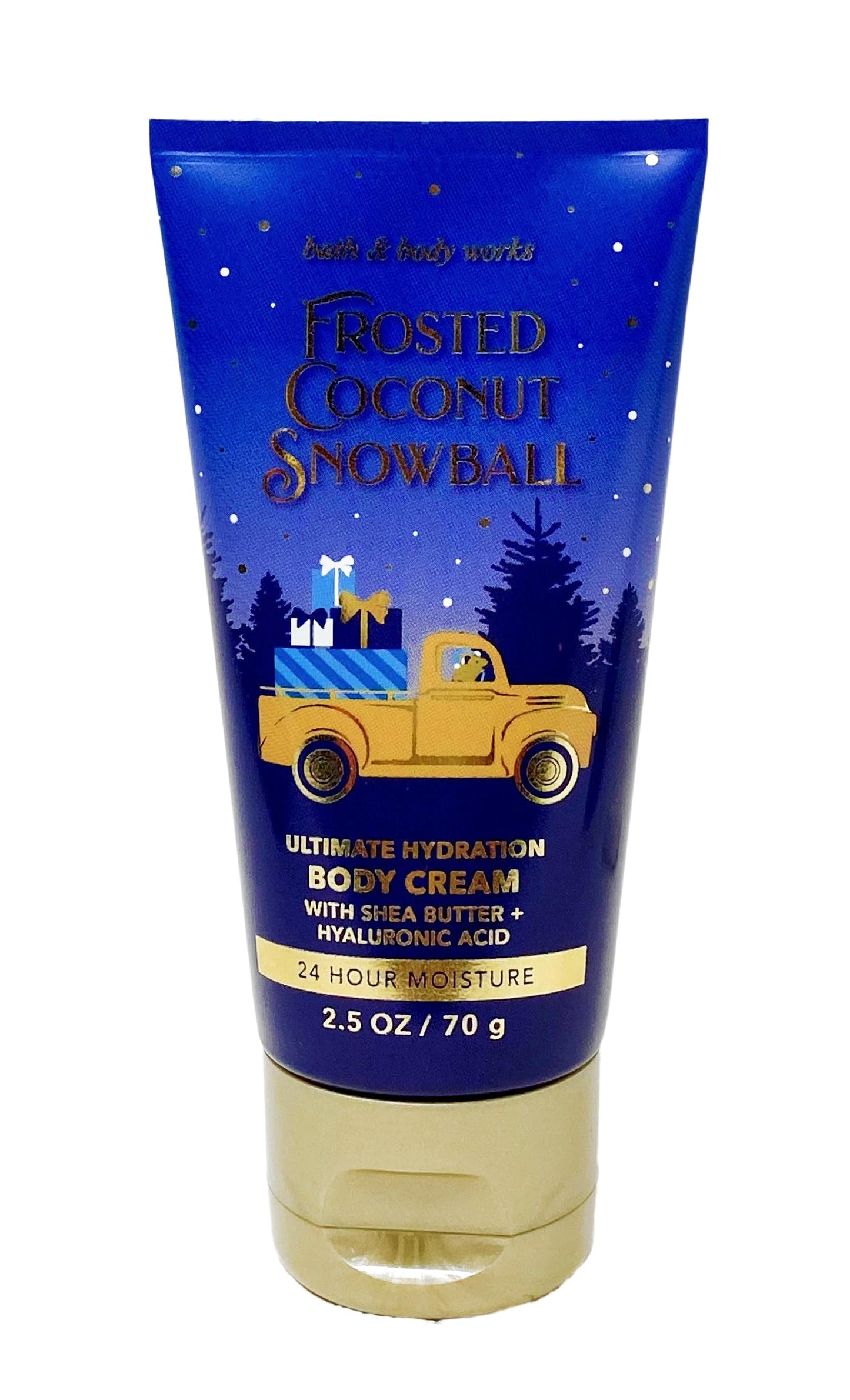 Bath & Body Works Frosted Coconut Snowball - Mini Gift Set - Fine Fragrance Mist, Body Cream and Body Wash with a Natural Oats Sample Soap Beauty and Personal Care Bath & Body Works