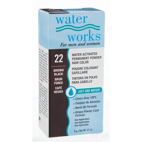 Waterworks Permanent Powder Hair Color #22 Brown Black Beauty & Personal Care Water Works
