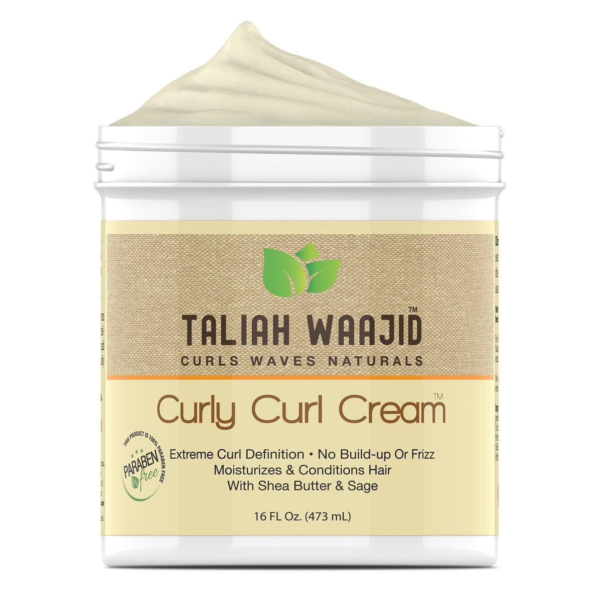 Taliah Waajid Curls Waves Natural - Curly Curl Cream | Extreme Curl Definition Hair Styling Gel | No Build-up or Frizz | 100% Paraben Free | Shea Beauty & Personal Care Taliah Waajid black earth products