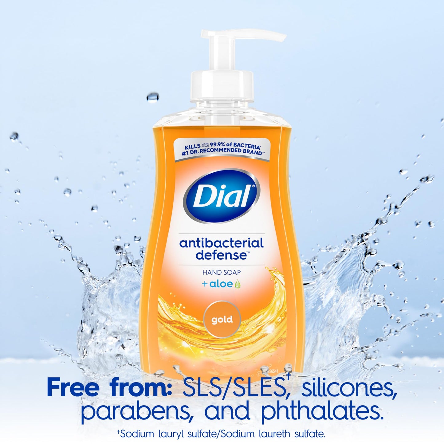 Dial Antibacterial Defense Liquid Hand Soap + Aloe, Gold Scent, 11 Fl Oz (Pack of 4), Dermatologist-Tested Hand Wash, Gentle Formula Beauty & Personal Care Dial