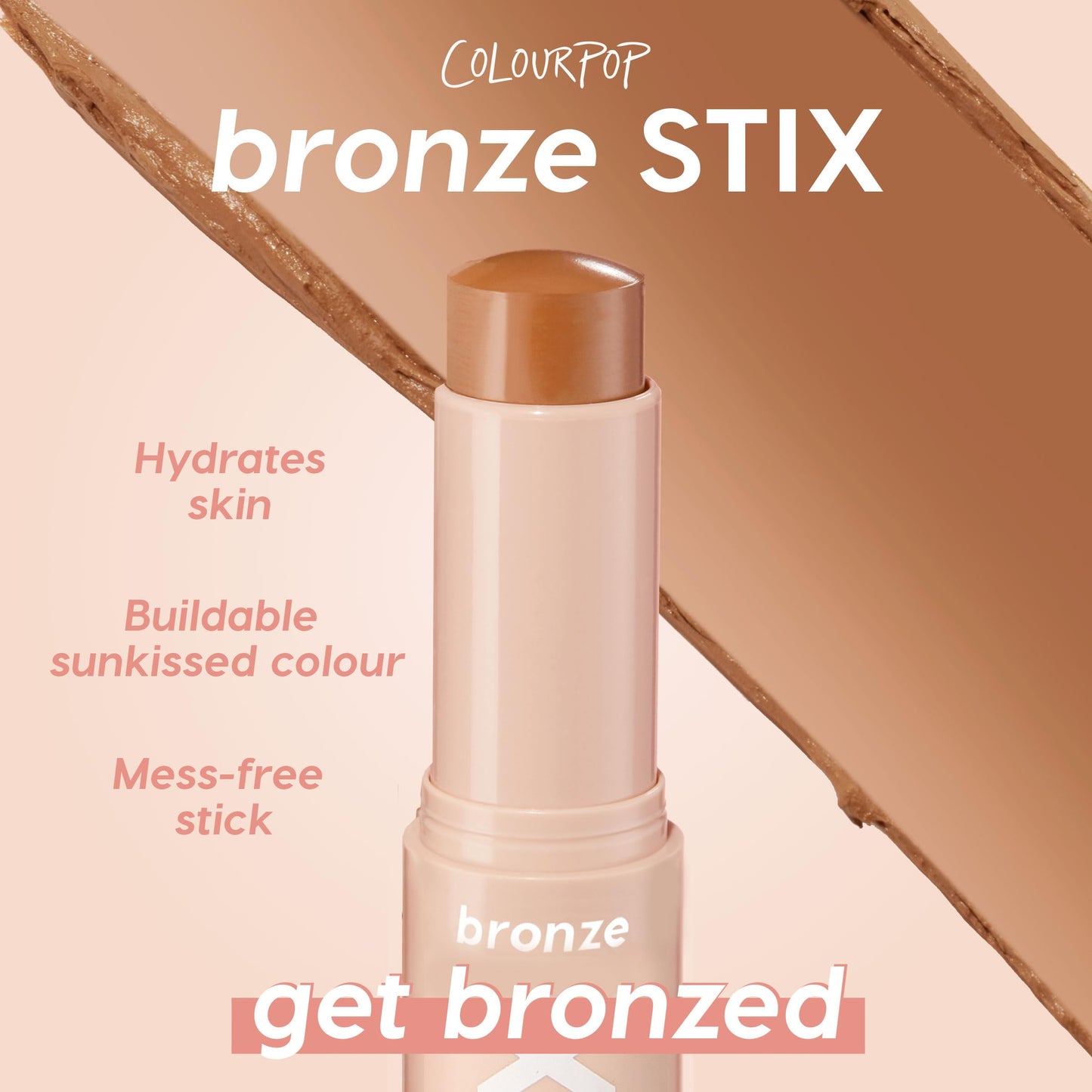 ColourPop Cream Bronzer Stick - Blendable Cream Contour & Glowy Summer Makeup with a Natural, Matte Finish - Buildable Formula for Shimmer-Free Beauty & Personal Care ColourPop