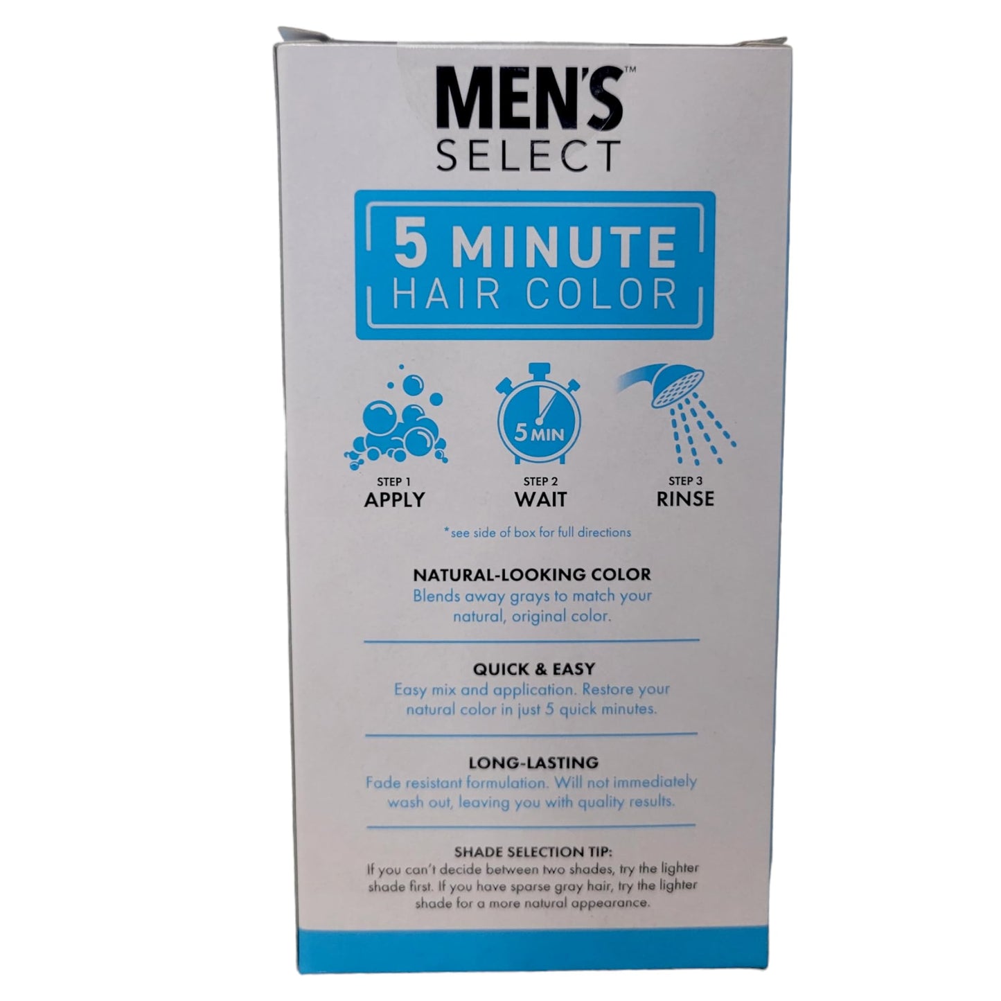 Mens Select 5 Minute Hair Color Dark Brown Hair Dye Beauty & Personal Care Men's Select