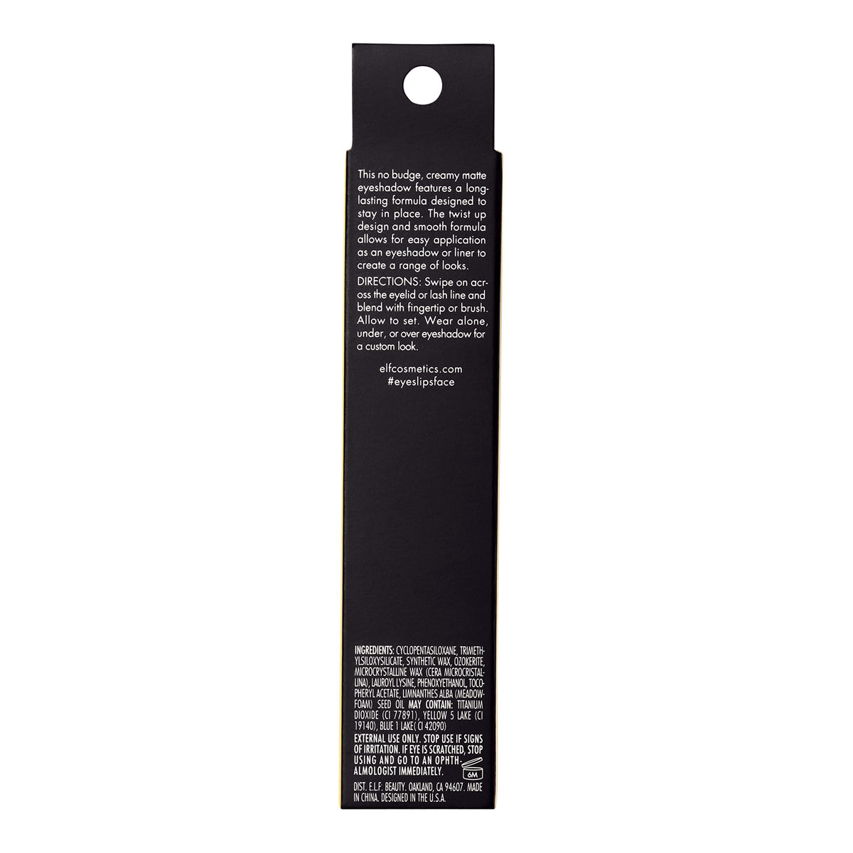 e.l.f. No Budge Matte Shadow Stick, One-Swipe Cream Eyeshadow Stick, Long-Wear & Crease Resistant, Matte Finish, Vegan , Stellar Beauty & Personal Care e.l.f.