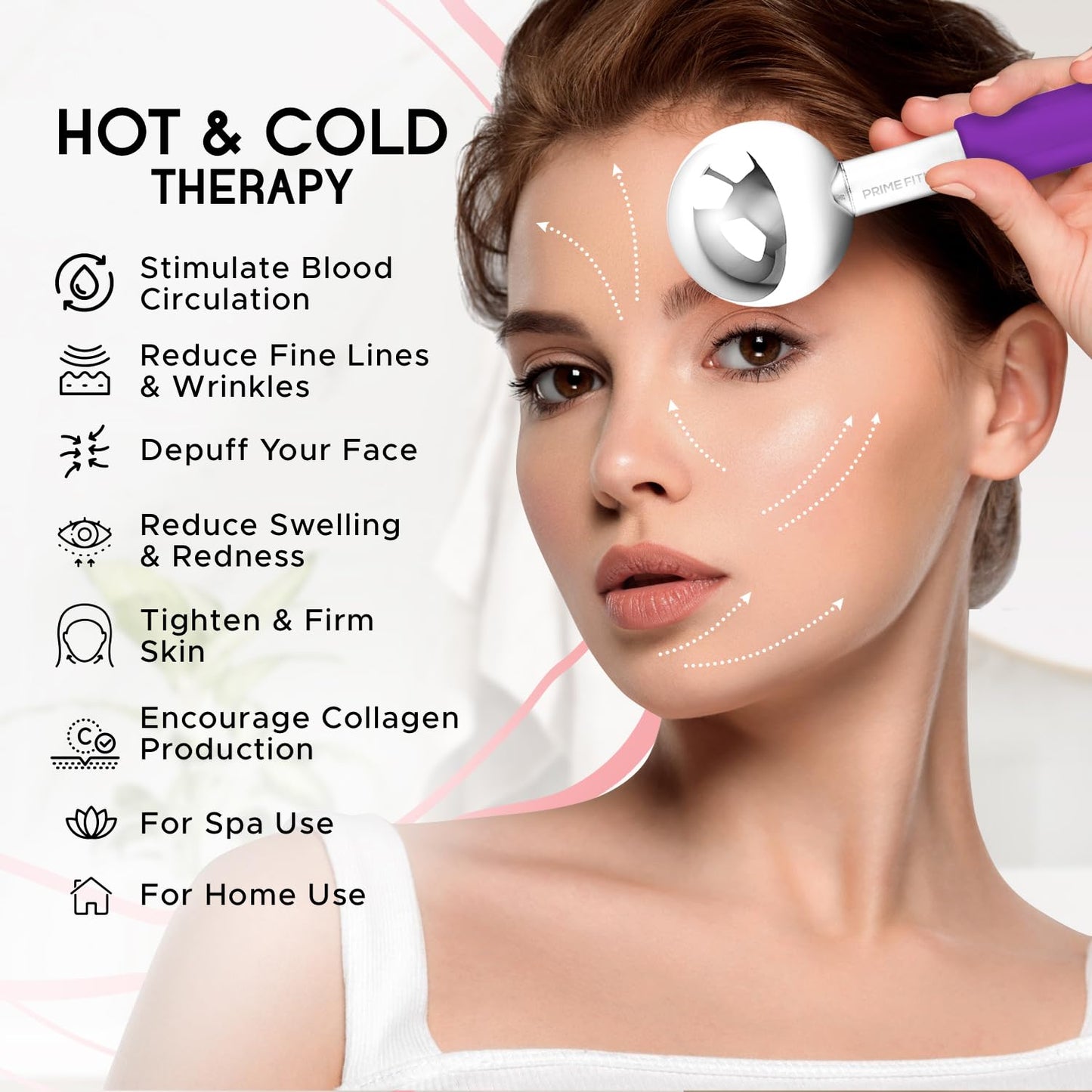 Ice Globes for Facials, Unbreakable Steel Cooling Roller, Cryo Sticks for Face, Massager for Face, Neck & Eyes, Skin Care for Dark Circles, Puffiness Beauty & Personal Care PRIME Fitness