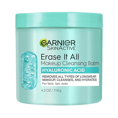 Garnier Erase It All Makeup Cleansing Balm with Hyaluronic Acid, Replumping Facial Cleanser and Makeup Remover, 4.2 Oz Beauty & Personal Care Garnier
