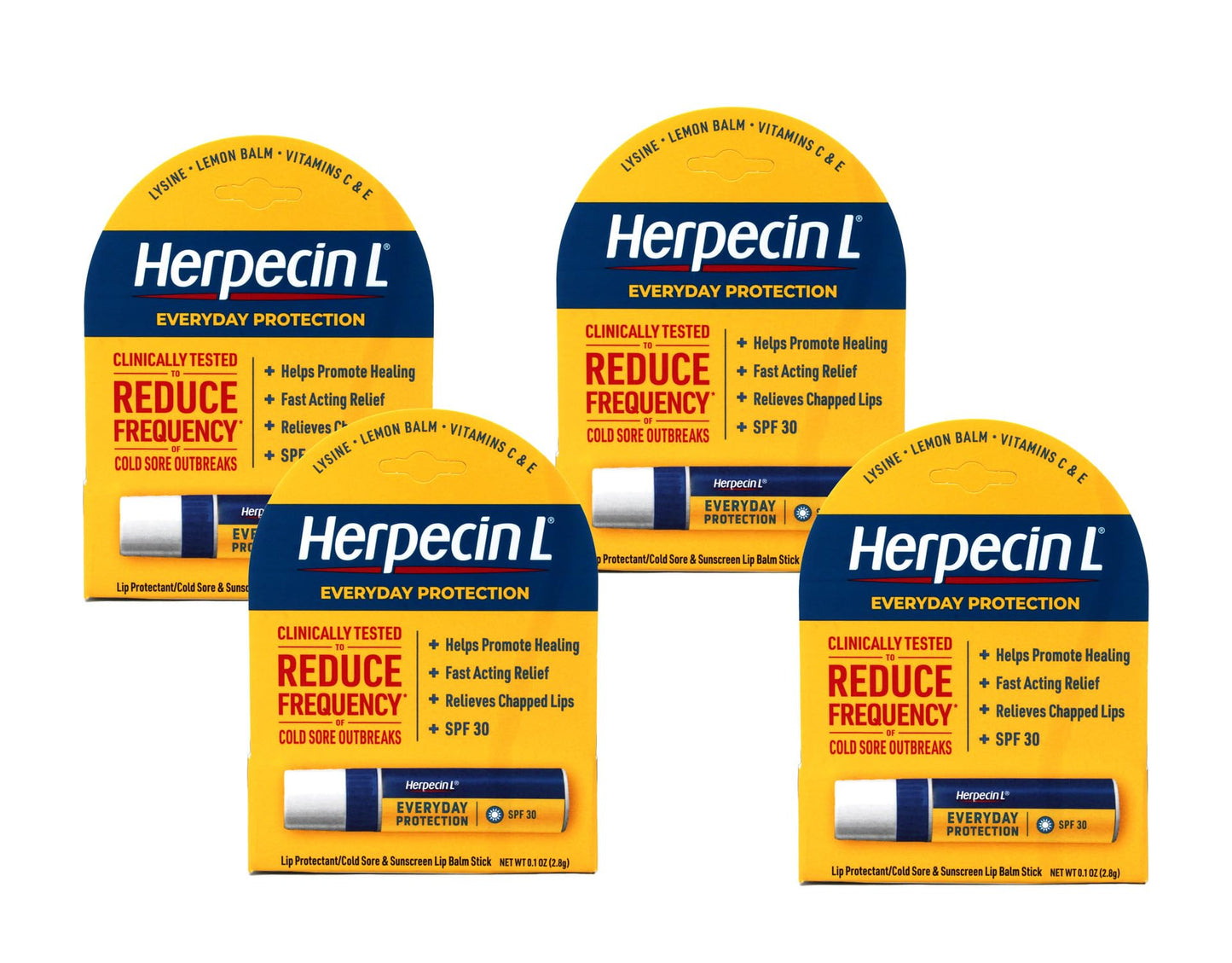 Herpecin L Lip Protectant SPF 30 0.10 oz (Pack of 4) Beauty and Personal Care Herpecin-L