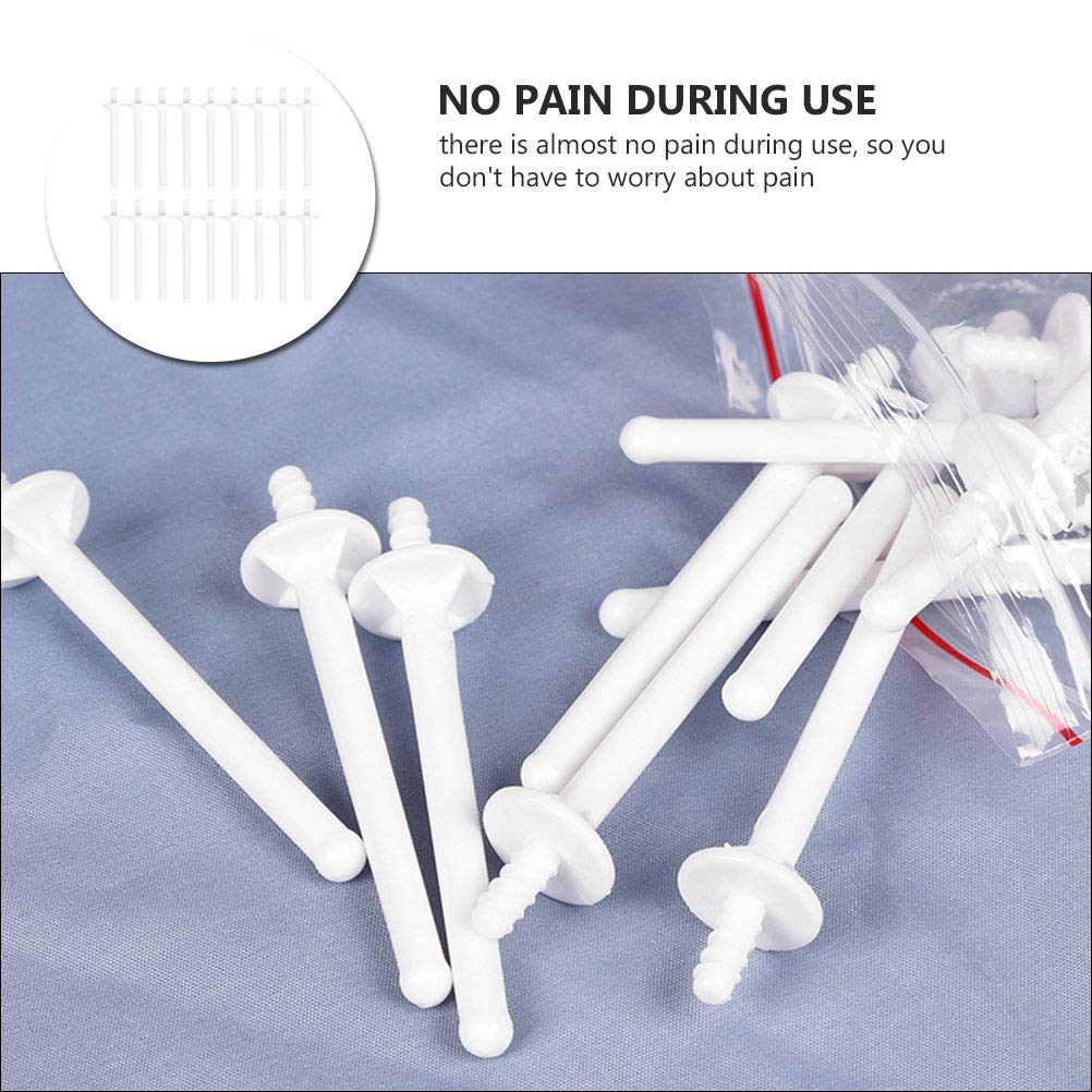 20Pcs Nose Wax Sticks Plastic Wax Rod Wand Nose Waxing Strips Nostril Cleaning Removal Disposable for Men and Women Beauty and Personal Care Milisten