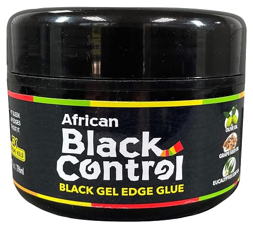 African Black Control Black Gel Edge Glue - 10 fl oz (Pack of 1) Beauty & Personal Care African Black Control