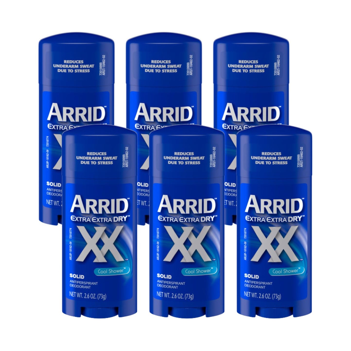 Arrid XX Extra Extra Dry Solid Antiperspirant Deodorant, Cool Shower, 2.6 oz , Pack of 6 Beauty and Personal Care Arrid