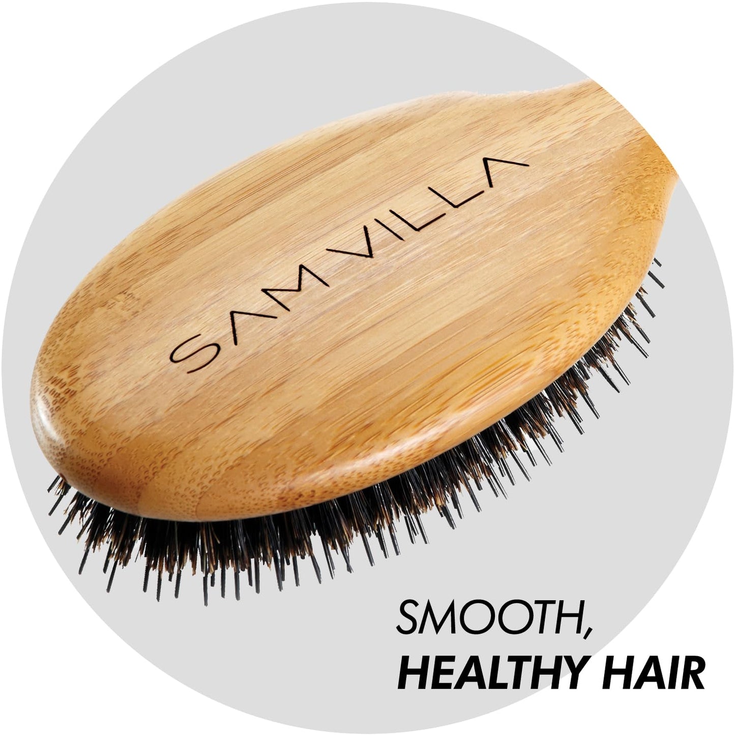 Sam Villa Signature Series Boar Bristle Hair Brush For Hair Styling Beauty & Personal Care Sam Villa