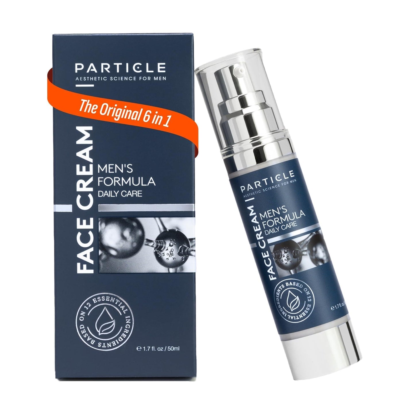 Particle 6-in-1 Face Cream for Men, Men’s Daily Hydrating Moisturizer with Vitamin C, Jojoba Oil, Vitamin E & Hyaluronic Acid, Skin Care Routine Beauty & Personal Care Particle