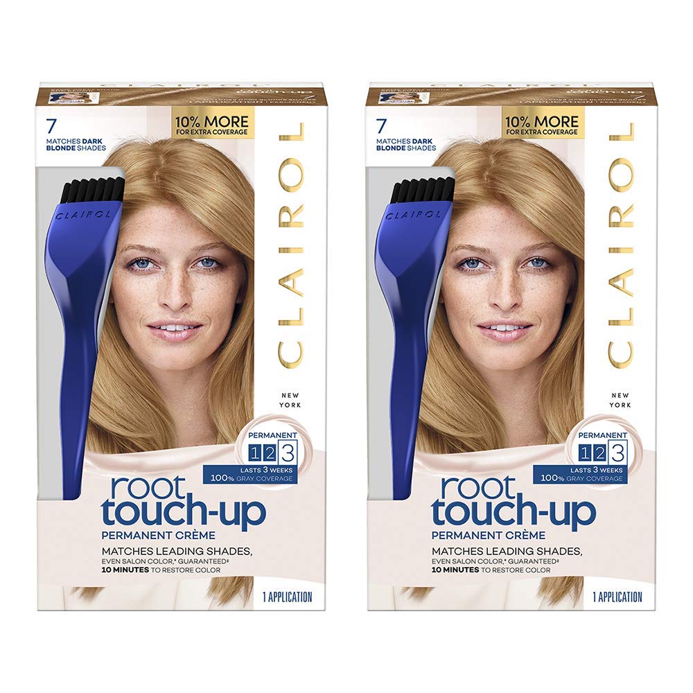 Clairol Root Touch-Up Permanent Hair Dye, 7 Dark Blonde Hair Color, 2 Count Beauty & Personal Care Clairol