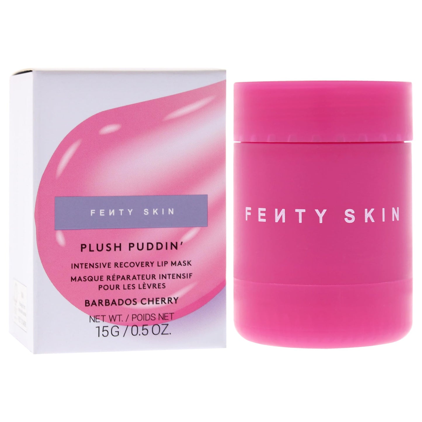Plush Puddin Intensive Recovery Lip Mask - Barbados Cherry by Fenty Beauty for Women - 0.5 oz Lip Mask Beauty & Personal Care FENTY BEAUTY