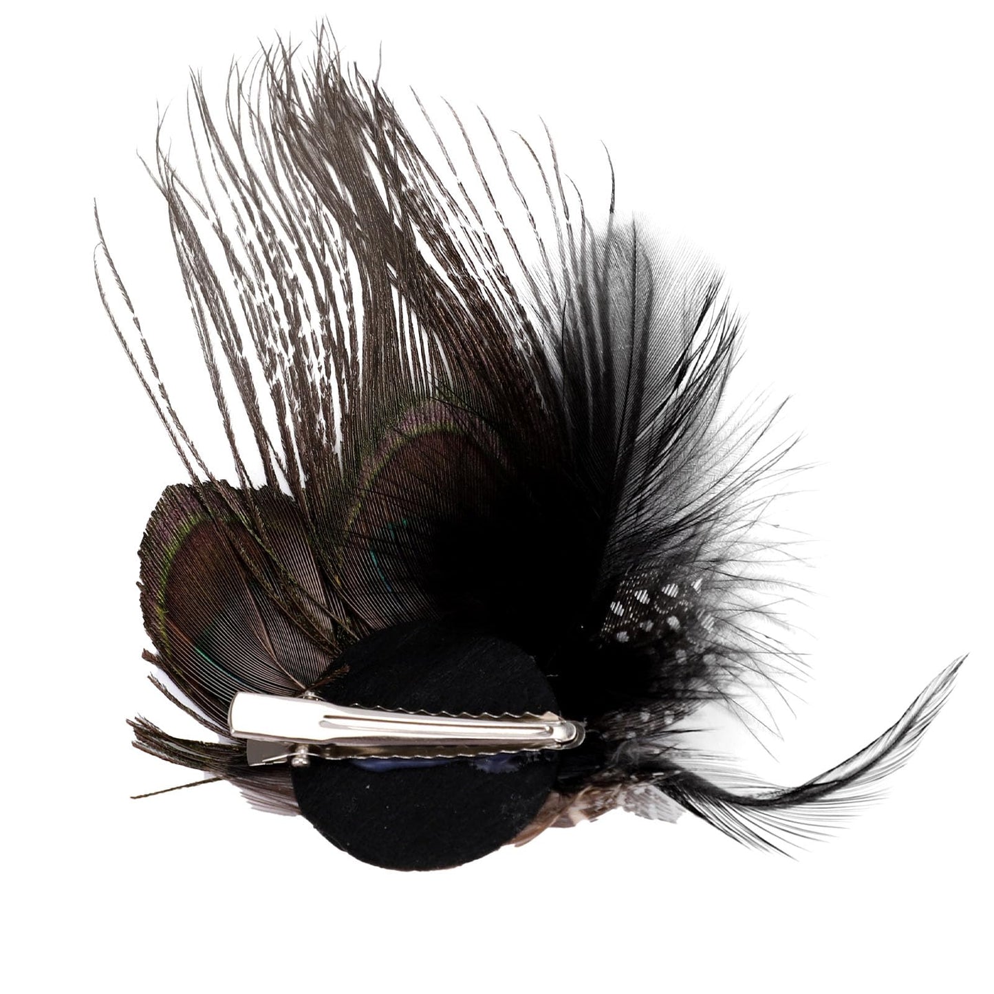 Song Qing Fascinator Hair Clips Peacock Feather Hair Clip Pin for Women Brides Bridesmaids Onesize Beauty & Personal Care Song Qing