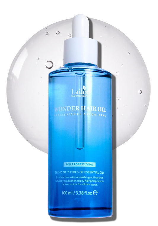 LADOR Wonder Hair Oil Anti Frizz Leave-In Lightweight Protein Coditioner - Squalane Argan Avocado Oil for Dry Static Damaged Bleached Hair Defrizz Beauty & Personal Care LA'DOR