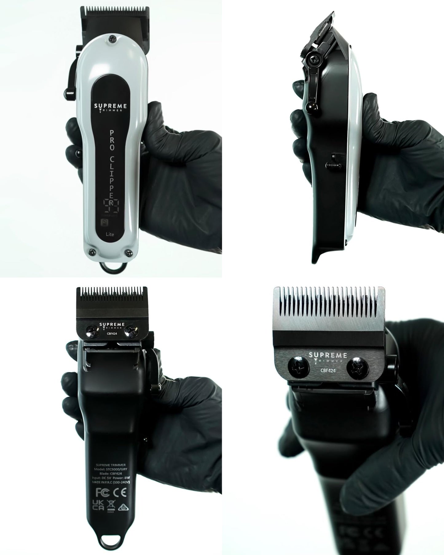 Supreme Trimmer Pro Clipper Lite - 210 Min Run Time Professional Hair Cutting Tool Set + Hair Comb, Scissors & Fade Blade - STC5000 Beauty and Personal Care Supreme Trimmer