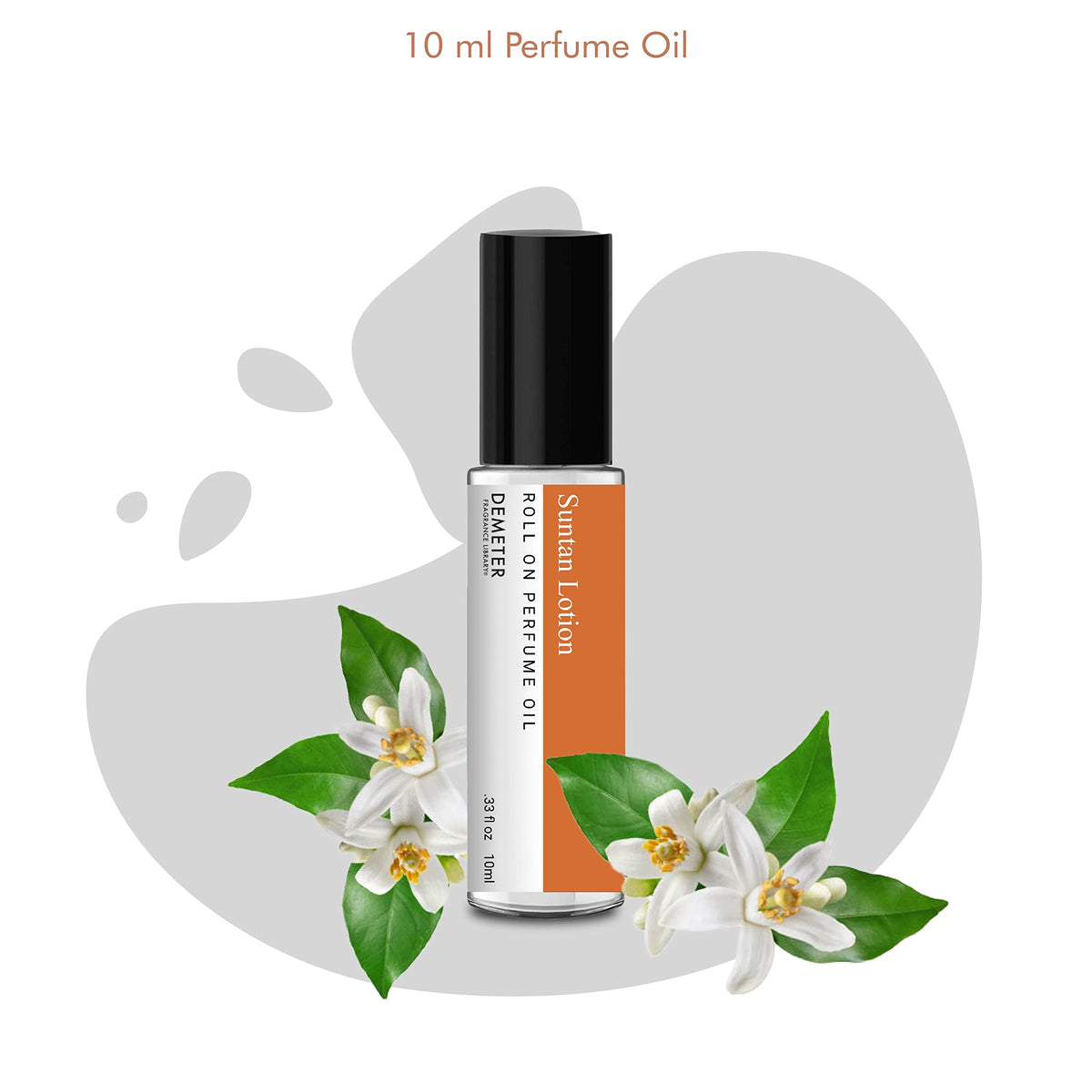 DEMETER Suntan Lotion Perfume Oil Roll on, .33 Oz, Long-Lasting Beauty & Personal Care DEMETER