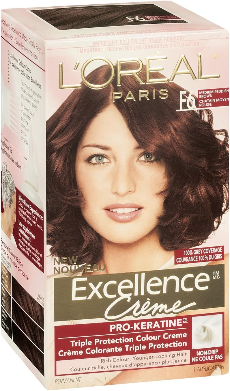 L'Oreal Paris Excellence Creme Triple Protection Haircolor, Medium Reddish Brown [5RB] 1 ea Beauty & Personal Care L'Oreal Paris