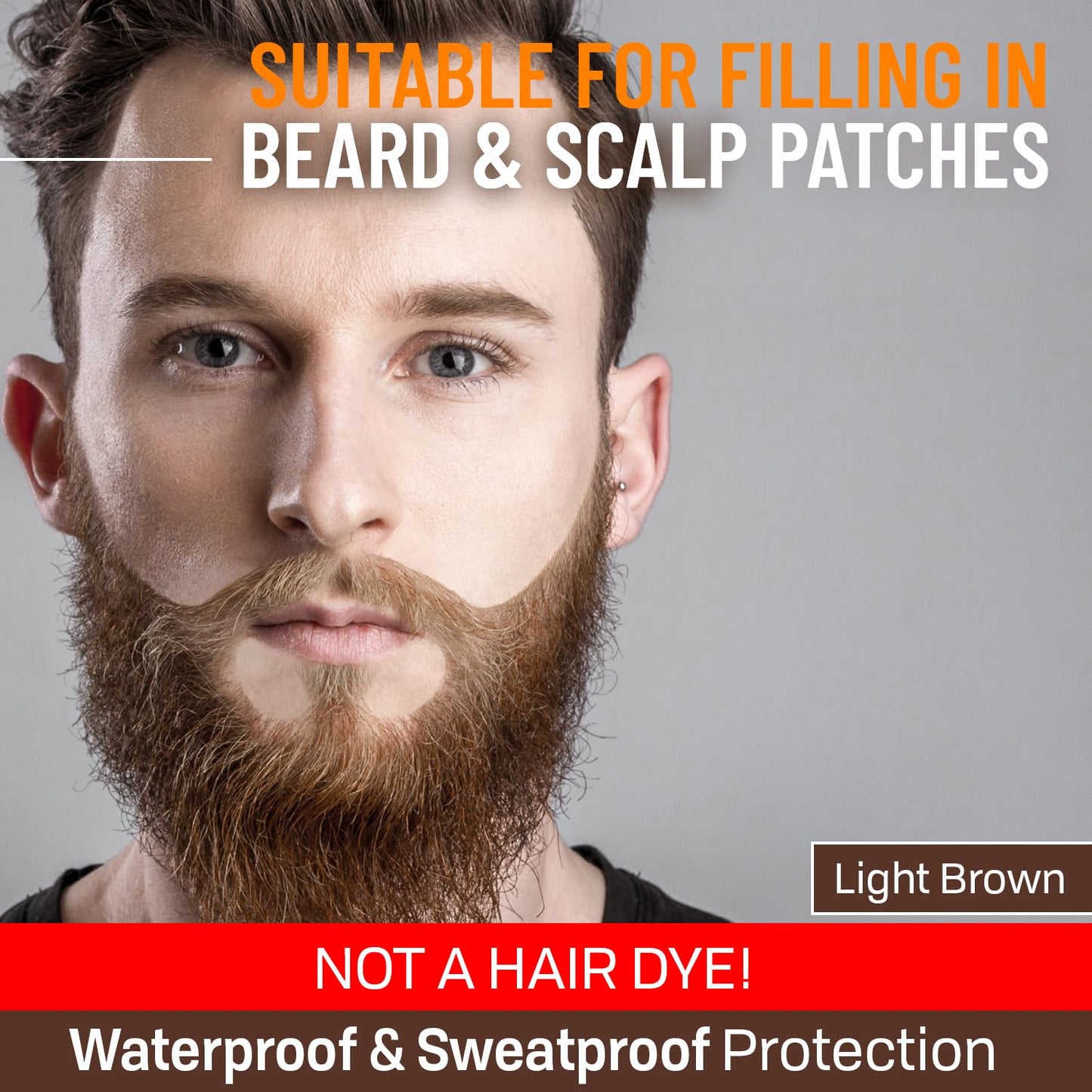 Beard Pen Filler for Men - Barber Styling Grooming Pencil - Waterproof, Sweat Proof, Long Lasting Solution with Natural Finish - Cover Beard and Scalp Beauty & Personal Care FOLLICLE BOOSTER