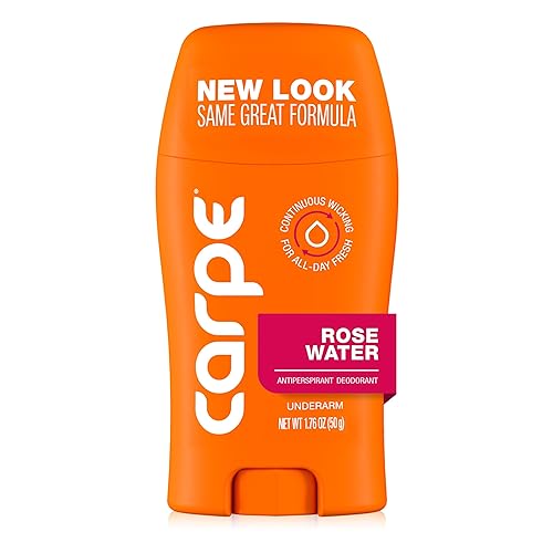 Carpe Underarm Antiperspirant for Women - 100 Hour Sweat & Odor Control - Women's Sweat Control Antiperspirant Deodorant - Extra Strength - Rose Water Beauty & Personal Care Carpe