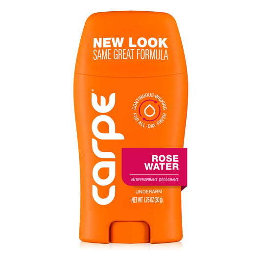 Carpe Underarm Antiperspirant for Women - 100 Hour Sweat & Odor Control - Women's Sweat Control Antiperspirant Deodorant - Extra Strength - Rose Water Beauty & Personal Care Carpe