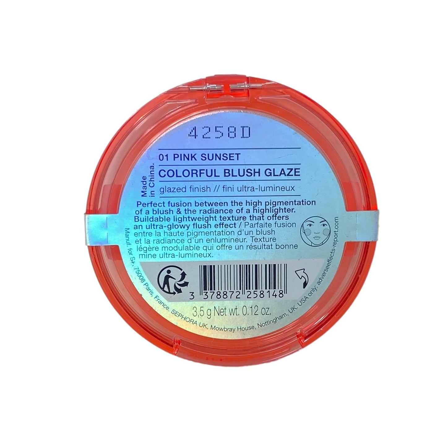 Sephora Collection Colorful Blush Glaze - 01 Pink Sunset - 3.5 g / 0.12 Oz Beauty & Personal Care SEPHORA
