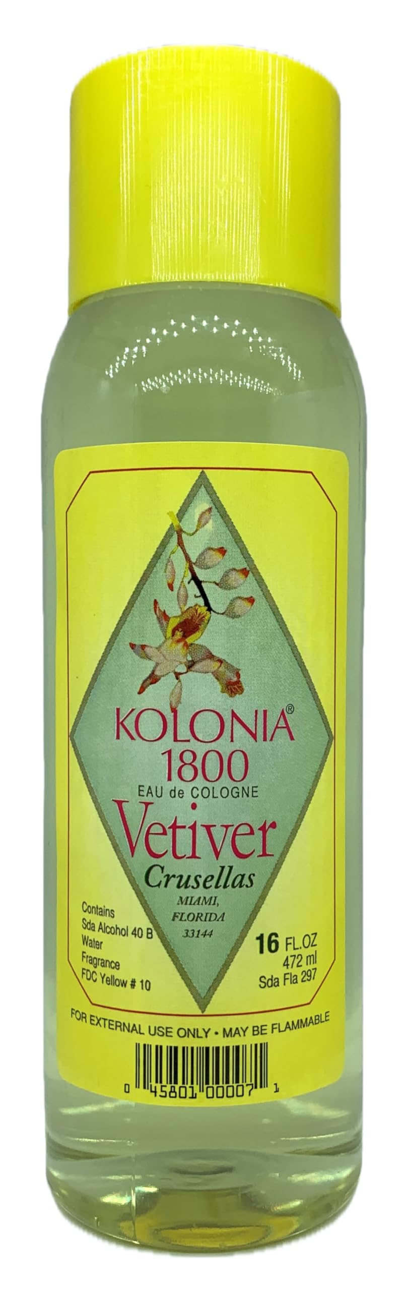 Crusellas Legitima Kolonia 1800 Vetiver Cologne (16 Fl. Oz.) Beauty & Personal Care Crusellas