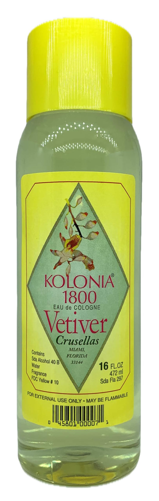 Crusellas Legitima Kolonia 1800 Vetiver Cologne (16 Fl. Oz.) Beauty & Personal Care Crusellas
