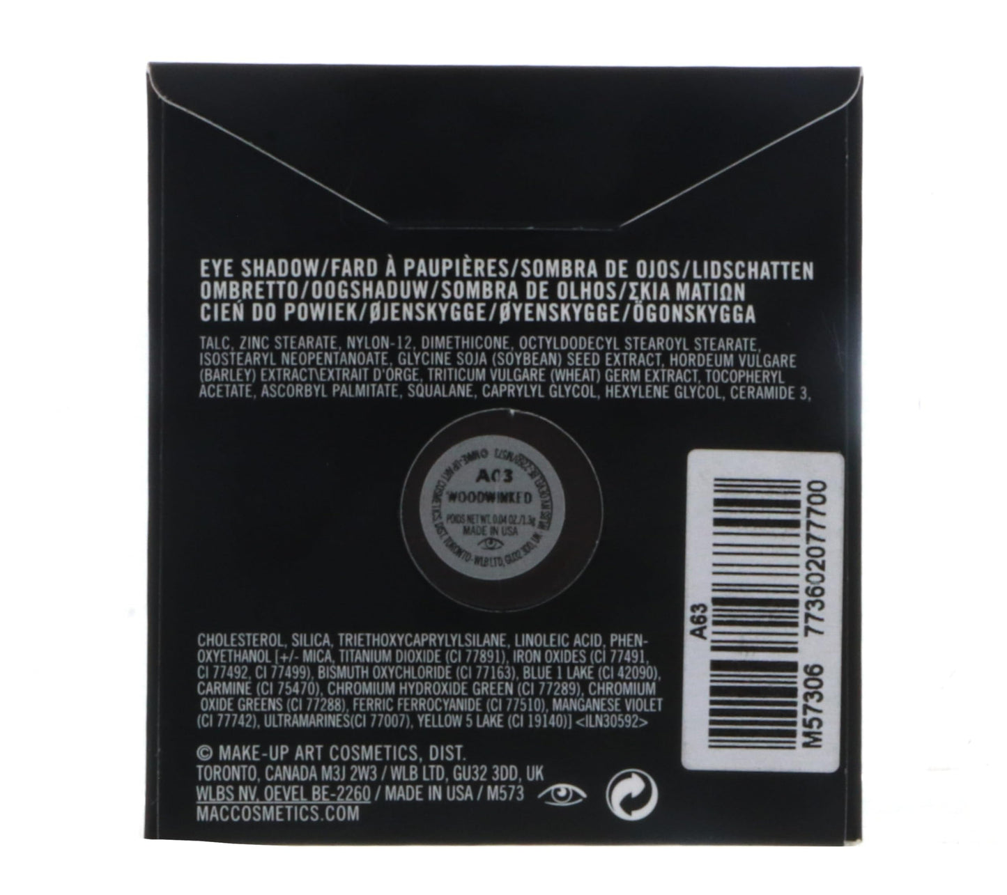 MAC Small Eye Shadow Refill Pan - Woodwinked 1.3g Beauty & Personal Care MAC