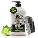 Grip Clean Heavy-Duty Hand Cleaner for Mechanics with Nail Brush - Moisturizing Coconut Oil Hand Cleaner Liquid Hand Soap with Stiff Bristle Nail Beauty & Personal Care Grip Clean