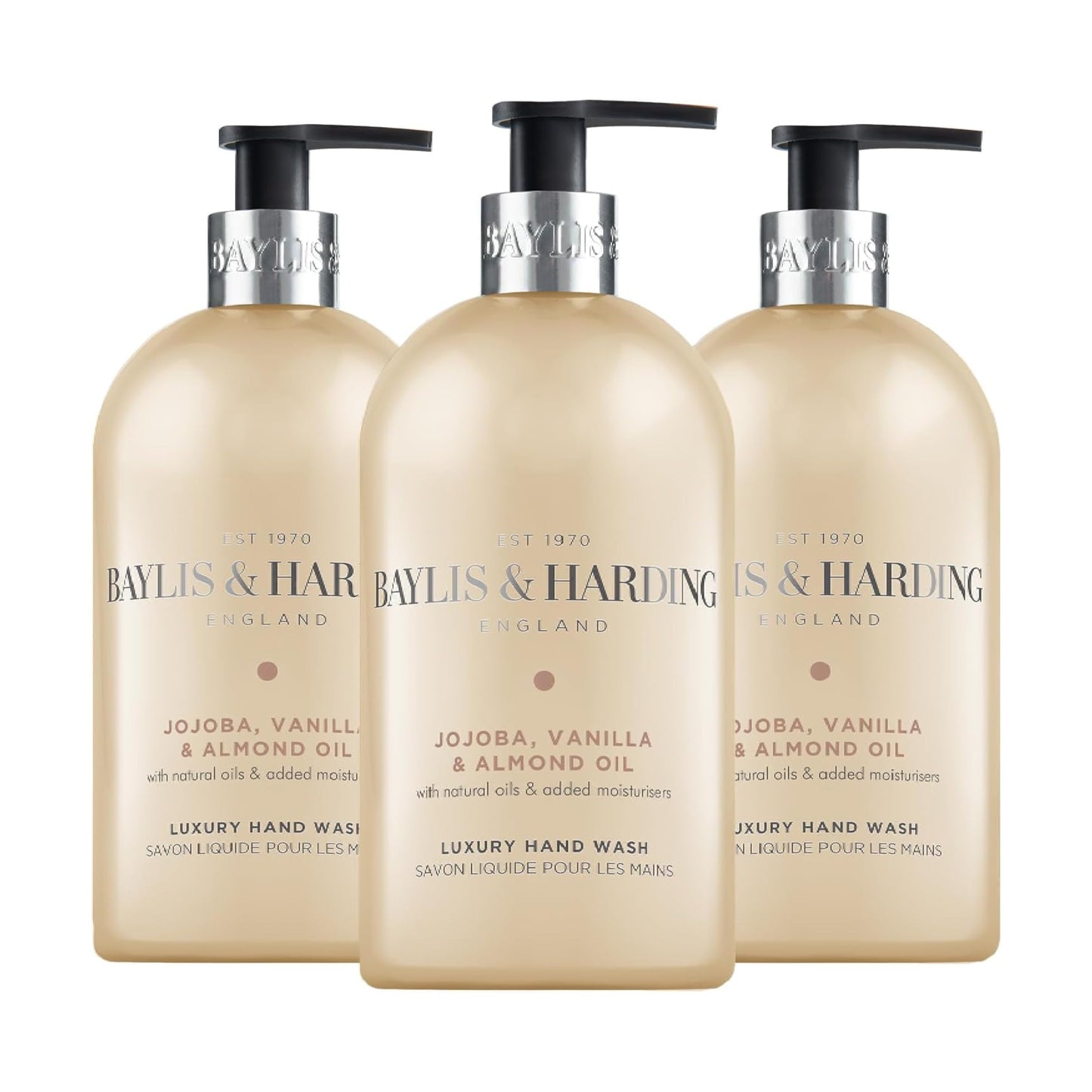 Baylis & Harding Jojoba, Silk & Almond Oil 16.9 Ounces Hand Wash, Pack Of 3 Beauty & Personal Care Baylis & Harding