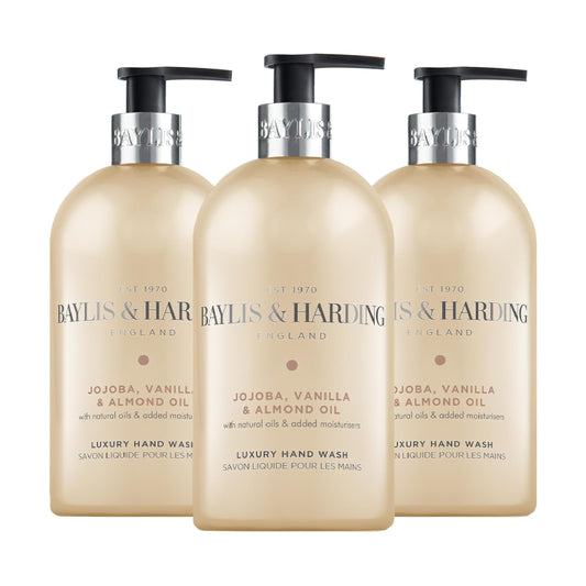 Baylis & Harding Jojoba, Silk & Almond Oil 16.9 Ounces Hand Wash, Pack Of 3 Beauty & Personal Care Baylis & Harding