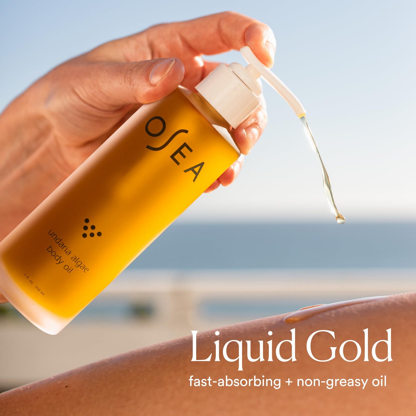OSEA Undaria Algae Body Oil 5 oz - Visibly Firming, Deeply Moisturizing, Instantly Improve Elasticity, Clean Lightweight Non-Greasy Hydration, Vegan Beauty & Personal Care OSEA
