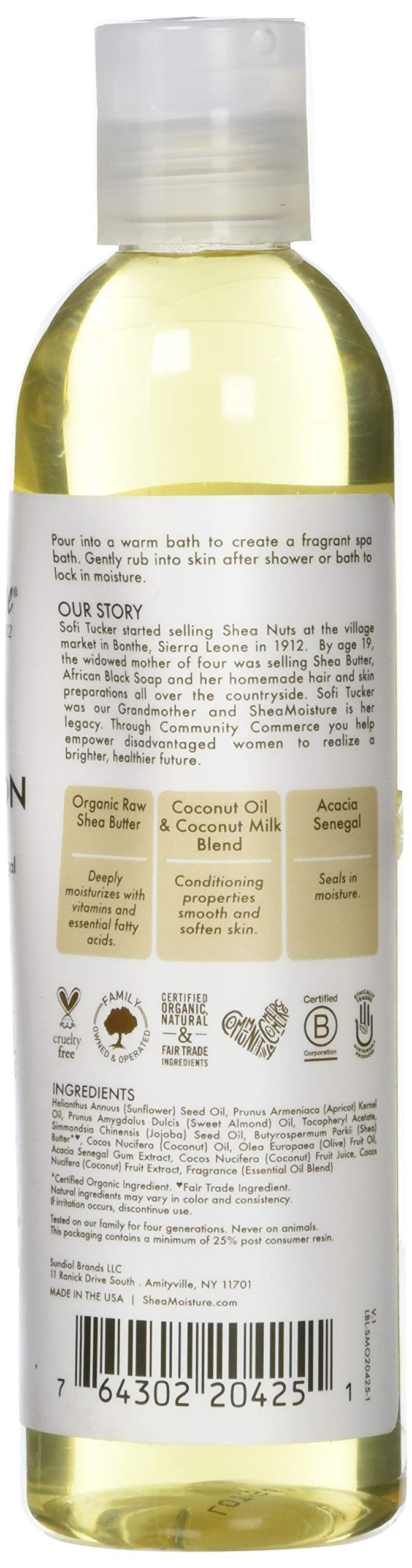 Shea Moisture 100% Virgin Coconut Oil Daily Hydration Body Oil, 8 Ounce Beauty & Personal Care Shea Moisture