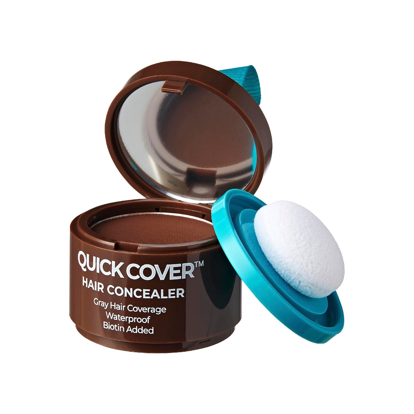 Red by Kiss Quick Cover Hair Concealer, Temporary Root Touch-Up, Precision Gray Coverage, Lightweight & Waterproof, Biotin Infused (Dark Brown) Beauty & Personal Care Red by Kiss