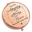 Inspirational Gifts for Girls Personal Makeup Mirror For Women Encouragement Gift For Friend Daughter Granddaughter Goddaughter Coworker Travel Makeup Beauty & Personal Care Gevody