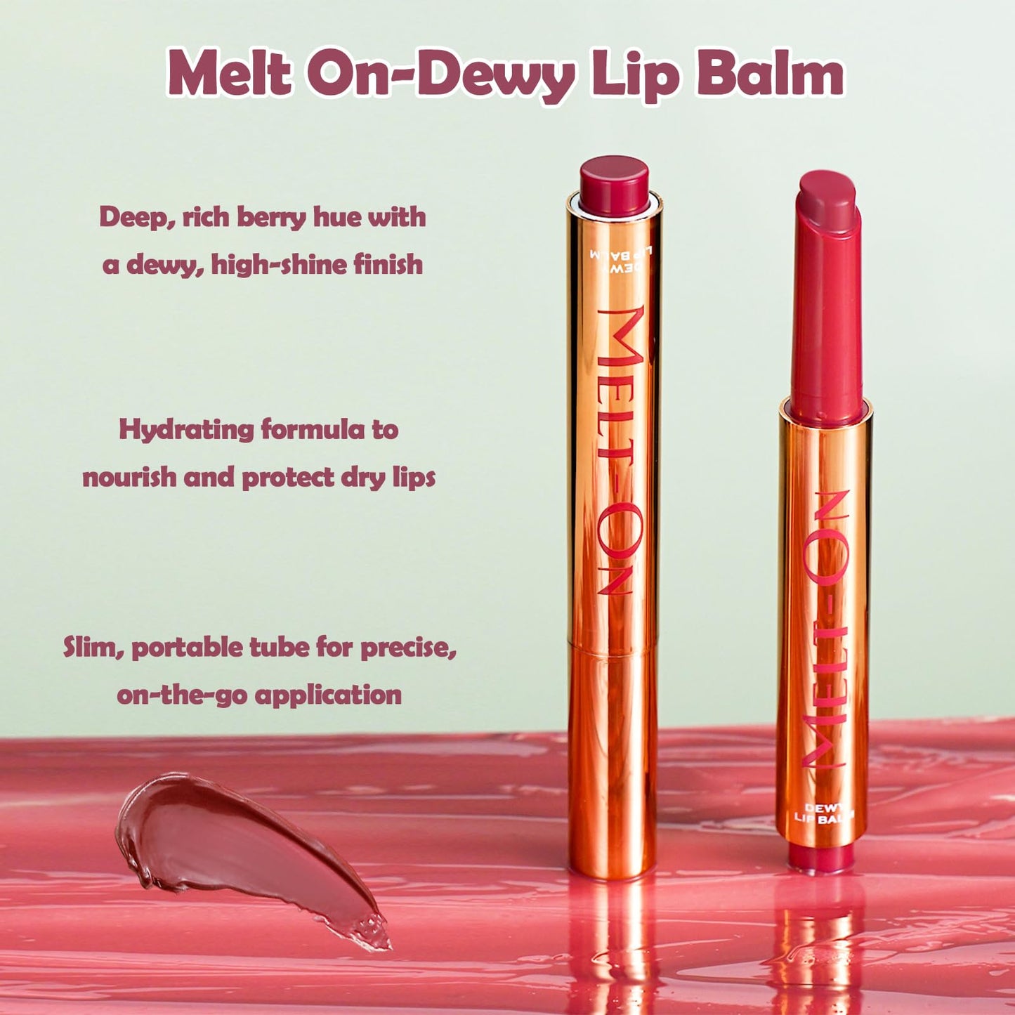 Oz Lab Beauty Melt On Dewy Lip Balm - Berry Tint, Moisturizing Click-Up Lip Balm, Cruelty-Free, 0.21FL.OZ/6 ML?pack of 1 Beauty and Personal Care OZ LAB