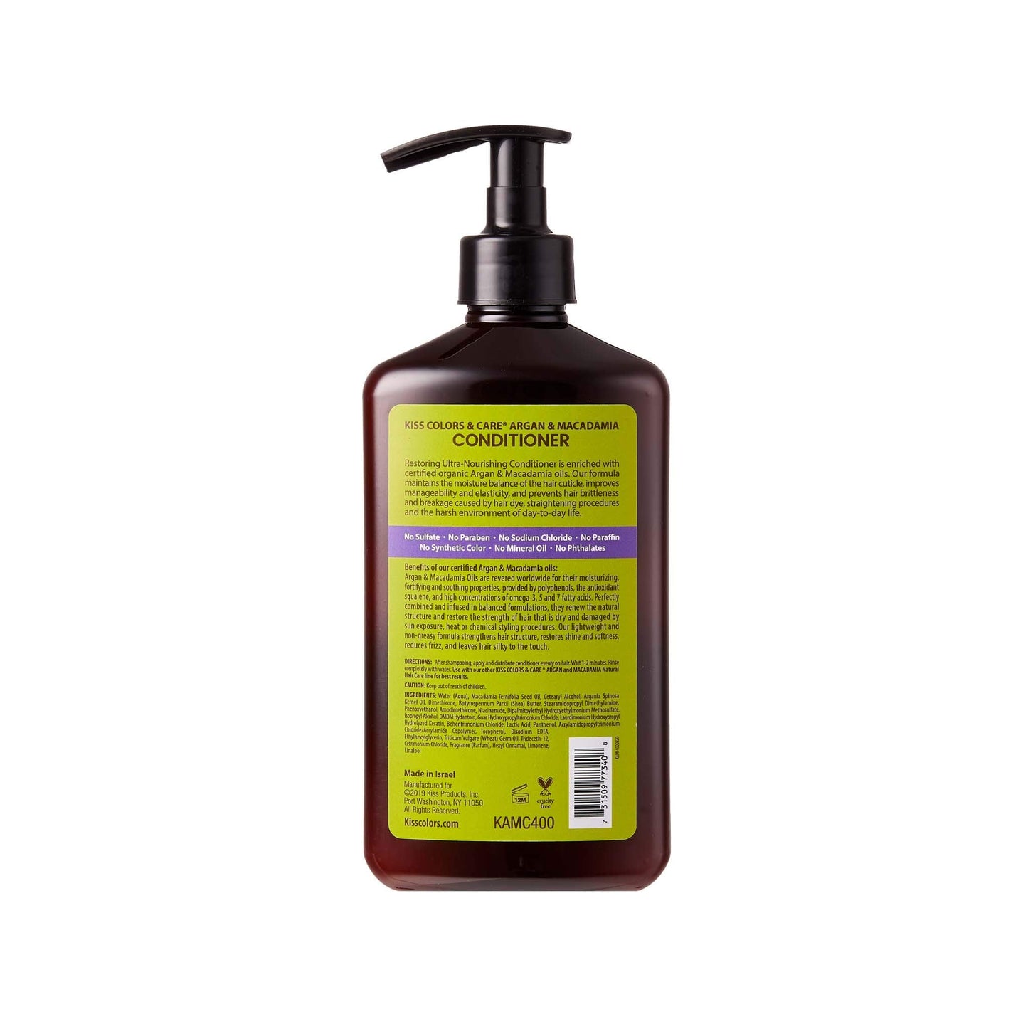 KISS Color & Care Argan & Macadamia For Dry and Damaged Natural Hair Shampoo & Conditioner Value Set Beauty & Personal Care KISS