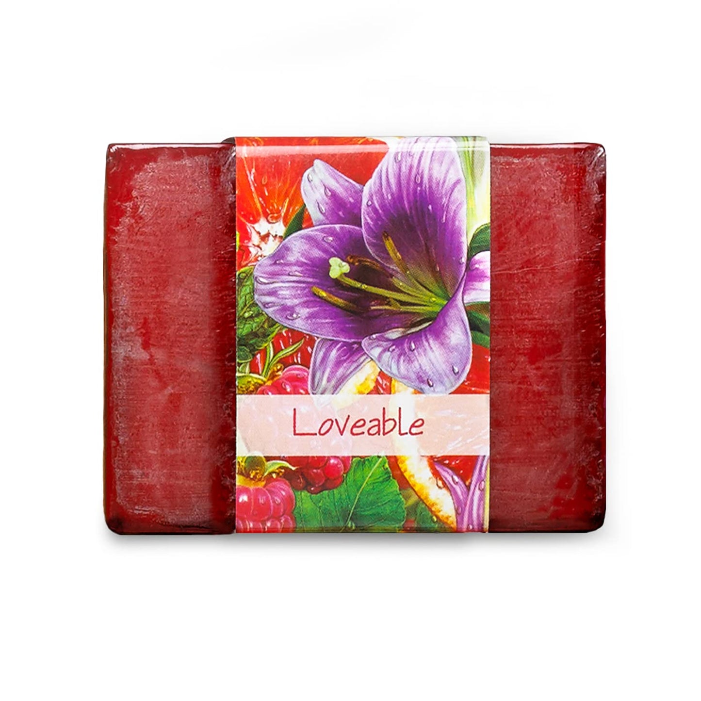 Nabila K Loveable Glycerin Bar Soap | Bergamot, Vanilla & Orange Scent | Natural, Vegan, Hypoallergenic | 100% Vegetable Glycerin, Sulfate-Free Beauty & Personal Care Nabila K