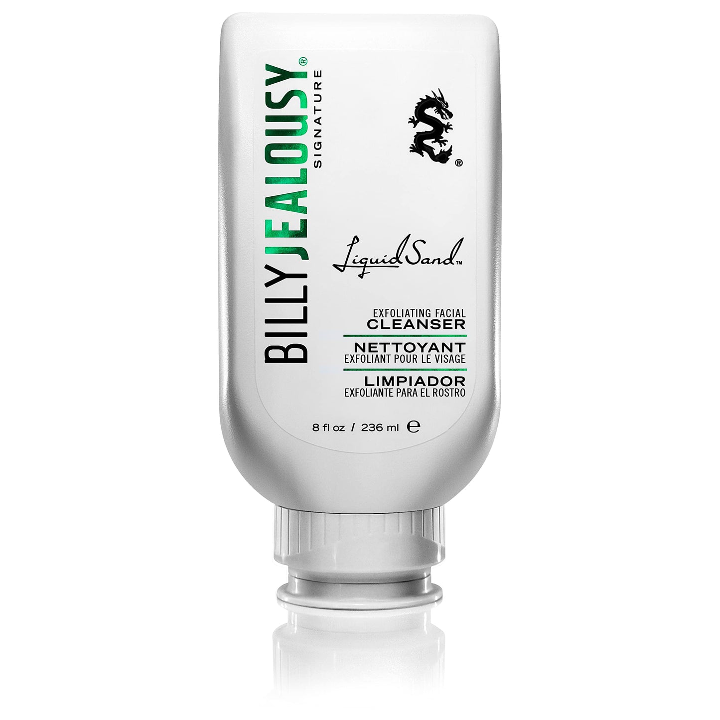 Billy Jealousy LiquidSand Exfoliating Face Cleanser for All Skin Types, Mens Face Wash for Daily Exfoliation of Dead Skin Cells & Grime, Cleans Beauty & Personal Care Billy Jealousy