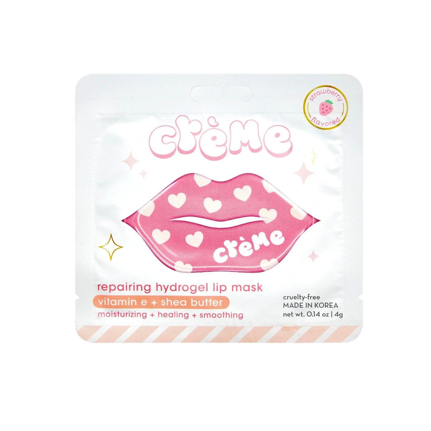 The Crème Shop Boba Bears Repairing Hydrogel Lip Mask - Shea Butter & Vitamin E Hydrate and Repair for Smooth, Plump Skin - Korean Lip Mask for Dry Beauty & Personal Care The Crème Shop