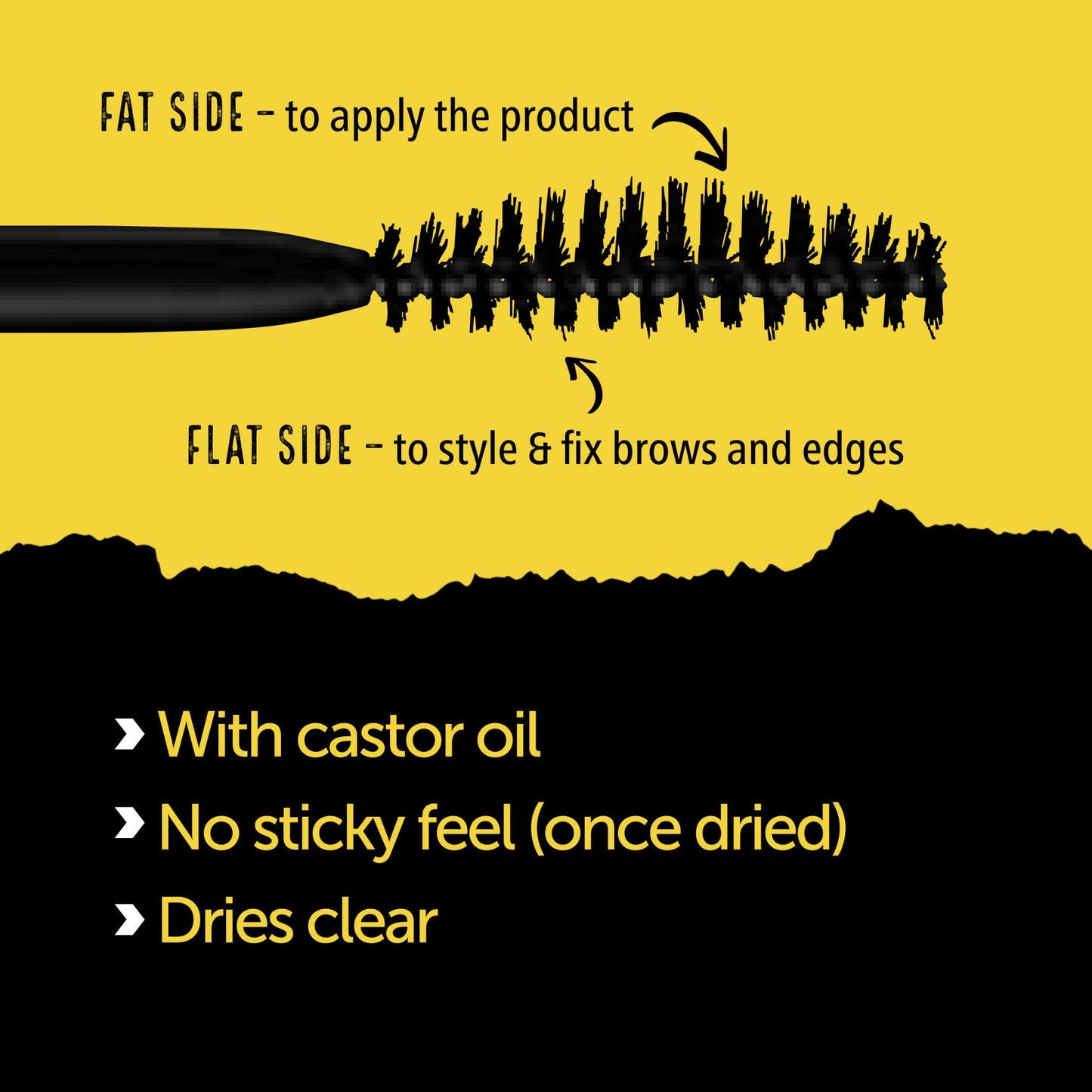 got2b Glued 2-in-1 Brow Gel & Edge Control, 0.54 Fl Oz, Strong Hold Styling Eyebrow Gel and Hair Mascara for Flyaways and Frizz with Castor Oil Beauty & Personal Care Got2B